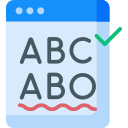 Spell check icon